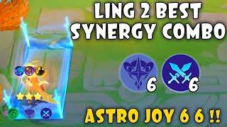 PERFECT COMBO FOR LING SKILL 2 !! ASTRO JOY FULL DAMAGE !! MAGIC CHESS MOBILE LEGENDS