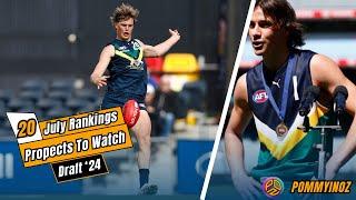 AFL Draft Rolling Top 20 Rankings July ..... Ones To Watch