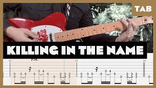 Rage Against the Machine - Killing in the Name - Guitar Tab | Drop D | Lesson | Cover |Tutorial