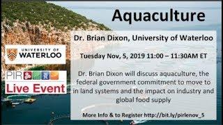 PIR Live Event - Aquaculture with Dr. Brian Dixon