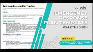 Emergency Response Plan Template