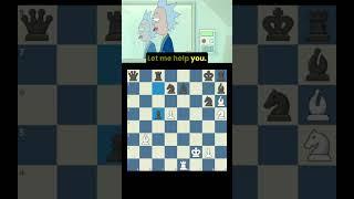 CAN Morty SOLVE the PUZZLE?#chess #rickandmorty #checkmate
