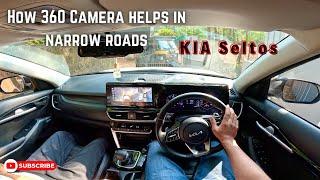 How 360 camera helps in Narrow roads - Kia Seltos Features | Jonnxoo