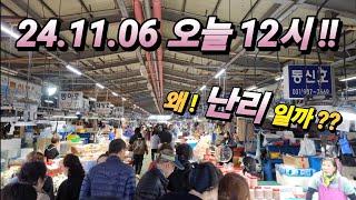 김포 대명항 어시장 11.06 오늘 12시! 사람 바글 바글? 손님 꽉찼다? 대체 여기만 왜! 긴급 공개!korean fish market channel