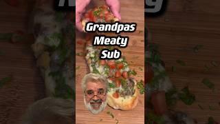 Grandpas Meaty Sub #food #grandpa #crazyfood #cookingshorts #cookingtutorials #cooking #foodie