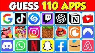 Guess the App Logo in 3 Seconds | 110 Famous App Logos Quiz