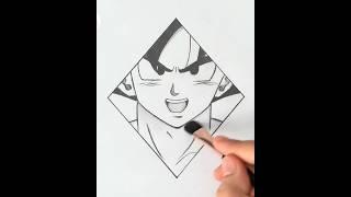 Rate my drawing 1/100? #animearttutorial #drawing #art #goku #anime #satisfying