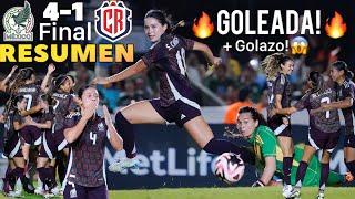 México Femenil vs Costa Rica Femenil 🟢 RESUMEN  !GOLEADA!  Amistoso FINAL 4-1 30.11.2024