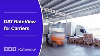 DAT RateView: Quick-start Guide for Carriers