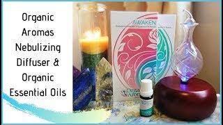 Organic Aromas Nebulizing Diffuser & Organic Essential Oils