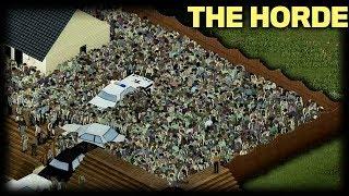 Project Zomboid Massive Zombie Horde in a Holding Pen