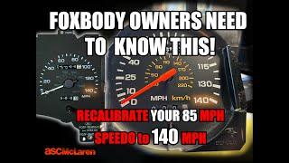 Want a 140mph Speedometer for your Foxbody? WATCH THIS Before You Buy New - Get YOURS Recalibrated