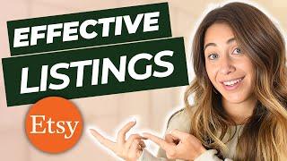 How I set up Attractive and Effective Etsy Product Listings - Step by Step