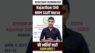  Rajasthan CHO Exam Date 2025 out | Rajasthan CHO New Vacancy