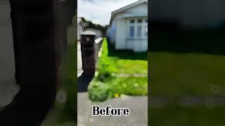 Before and after lawn care #lawn #mowing #beforeandafter