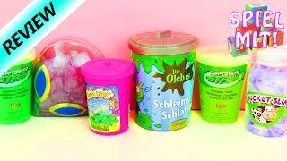 Cyber Strike Slime Control Vergleich mit Alien Schleim Olchies Schlamm Putty Bucket Slime