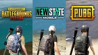 PUBG MOBILE VS NEW STATE MOBILE VS PUBG BATTLEGROUNDS COMPARISON