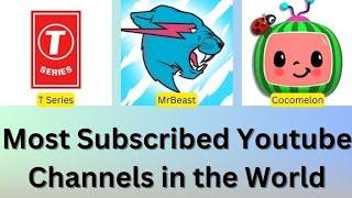 Top 10 YouTubers  in the world || Who are the most subscribed Channel