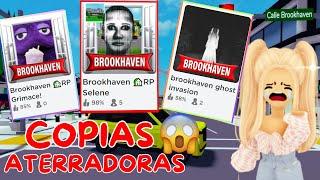 JUGANDO las COPIAS ATERRADORAS  de BROOKHAVEN ROBLOX| Valery Rm