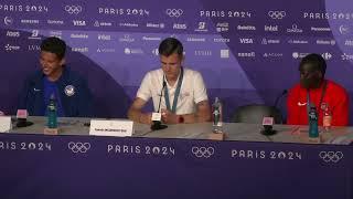 JAKOB INGEBRIGTSEN WINS OLYMPIC 5000M GOLD OVER LOADED FIELD, GRANT FISHER BRONZE | PRESS CONFERENCE