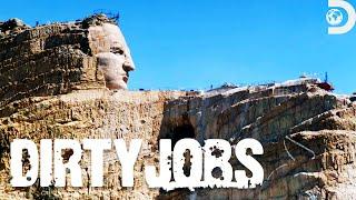 Mike Rowe Helps Carve the Crazy Horse Monument! | Dirty Jobs | Discovery