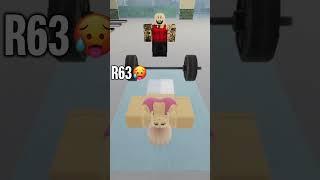 Barbell Challenge Roblox #r63 #roblox #robloxanimation #robloxr63