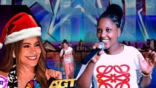 Spreading Holiday Magic  :Christmas mama Africa Shines on Stage AGT