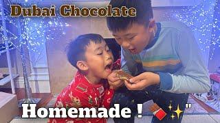 Dubai chocolate homemade gone wrong | Colin & Logan Play Time