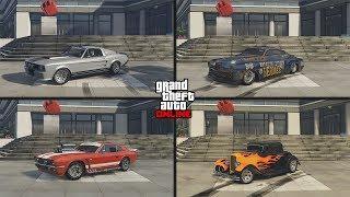 Самая быстрая классика в GTA Online? Vapid Ellie, Albany Hermes, Rapid GT Classic, Vapid Hustler.