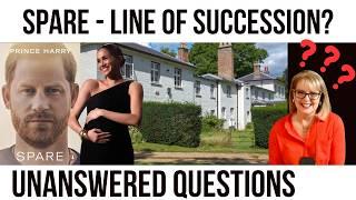 HOME In 2 HOURS? Line Of SUCCESSION Doubts? #spare #harryandmeghan #archie