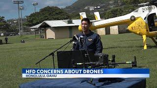 Hawaii Fire Dept and FAA ask drone operators in Hawaii to be extra safe