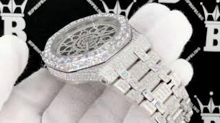 Hip Hop Bling Custom Moissanite VVS Iced Out Watch | Bustdown | Pass Diamond Testers