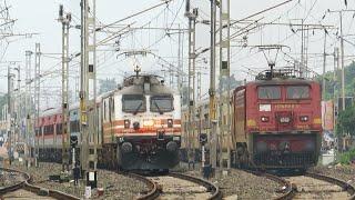 Mainline DEPARTURE Trains | RED HOT WAP4+POWERFUL WAP5+WAP7 | Amazing ACCELERATION | Indian Railways