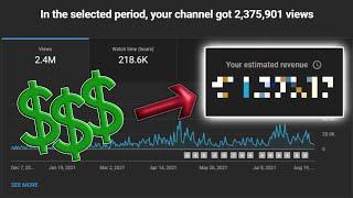 How Much YouTube Paid Me For 2,500,000 Views