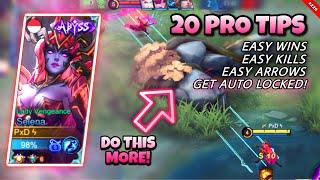 20 PRO TIPS ON HOW TO BECOME A POWERFUL SELENA USER | SELENA TUTORIAL GAMEPLAY | STEP-BY-STEP | MLBB