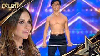 The MULTI-FACETED Japanese who SINGS LIFTING WEIGHTS | Auditions 10 | Spain's Got Talent 2024