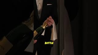 Why you have a napkin when opening champagne #waiter  #bartender #wine #champagne #restaurant #tips