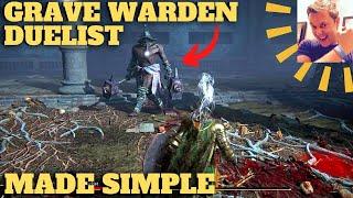 Elden Ring - Grave Warden Duelist Made Simple (Murkwater Catacombs Boss, Limegrave)