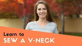 How to Sew a Vneck Neckband Sewing Tutorial