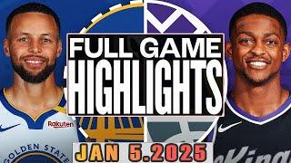 Golden State Warriors vs Sacramento Kings Full Game Highlights Jan 5,2025 NBA Season 2024-25