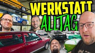 Die ERSTEN OLDTIMER im AUTOHAUS ZEITLOS! - Werkstattalltag Halle77 - Marco nimmt EUCH mit!