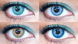 TTDEye Sin Brown Green Blue & Real Crystal Natural Look Contact Lens Review for Dark & Light Eyes