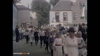 Stadsbeelden Winterswijk 1923, ingekleurde film met geluid. Colorized footage sound added.