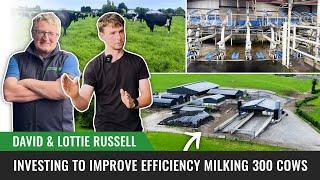 Investing to Improve Efficiency Milking 300 Cows - David & Lottie Russell