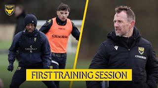 Gary Rowett's First Oxford United Training Session