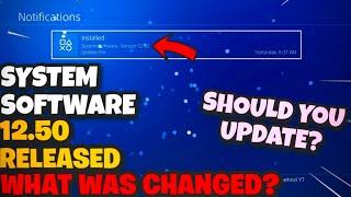 NEW PLAYSTATION 4 SYSTEM SOFTWARE UPDATE 12.50 RELEASED! DOWNLOAD IT NOW!