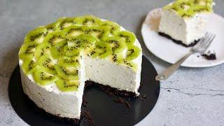 Easy Fruit Cheesecake Recipe no Bake | Kiwi Cheesecake