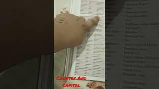 Country and Capitals