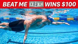 Beat Me In a Swim Race – WIN $100 CASH!!