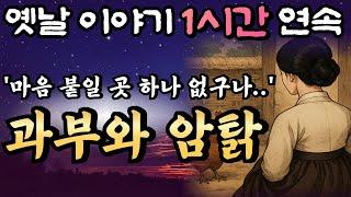 듣다보면 꿀잠드는 1시간 연속 옛날이야기 '과부 용동댁과 암탉의 기구한 운명 채만식의 용동댁,'/ 중간광고 없음/잘때 듣는 이야기,오디오북,꿀잠,잠자리 동화,전래동화